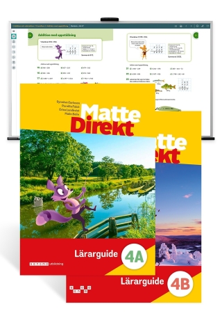 Matte Direkt 4 Lärarpaket (Lärarguide A & B + Lärarstöd+)